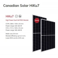 Solar panel 655W mono, half cell, Canadian Solar HiKu7